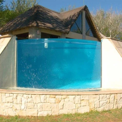 curved acrylic pool